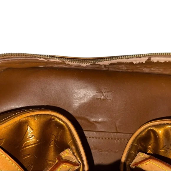 Louis Vuitton Tompkins Square Monogram Vernis Satchel Bag and Wallet Authentic - Picture 10 of 16